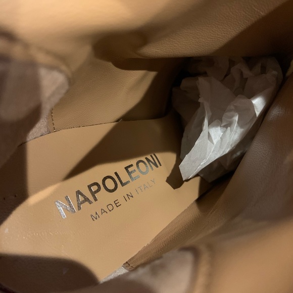 NWT Napoleoni Calf Hair Leopard Heeled Booties - Picture 9 of 14